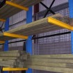 Single sided cantilever rack with light weight arms