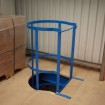 Catladder with safety hoops and chain, cut into mezzanine floor