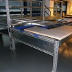 Sample of decking on floor over system