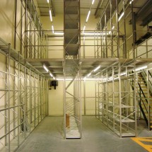 Two-Tier stockroom ready for loading