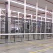 Beneath mezzanine floor in distribution centre